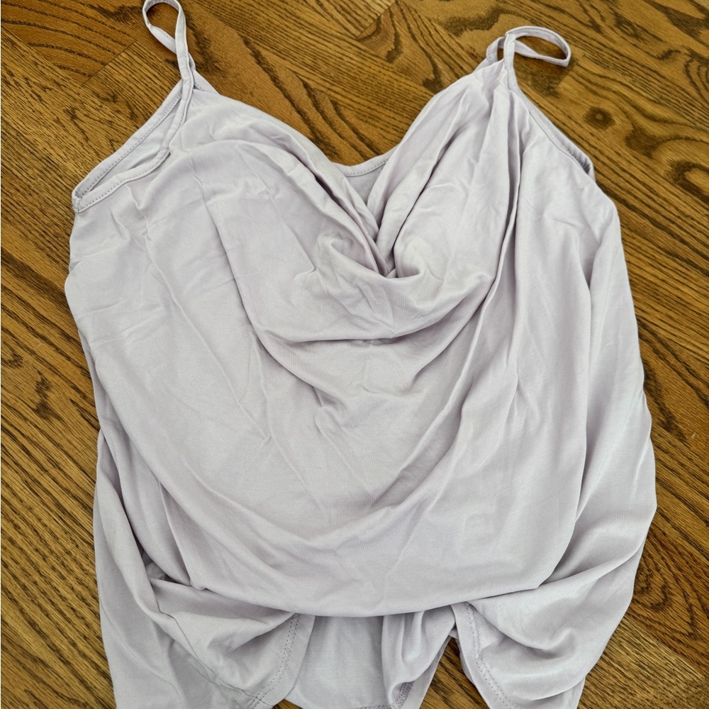 Lavender drape tank